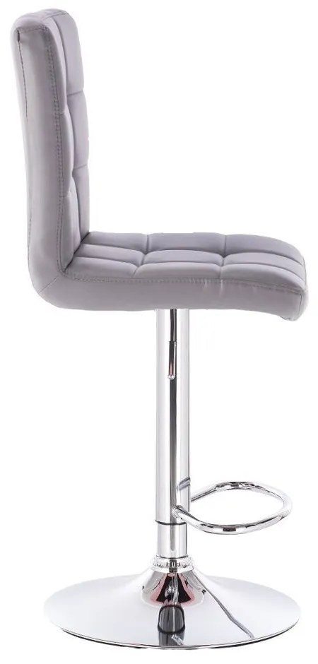LuxuryForm Barová stolička TOLEDO na striebornom tanieri - šedá