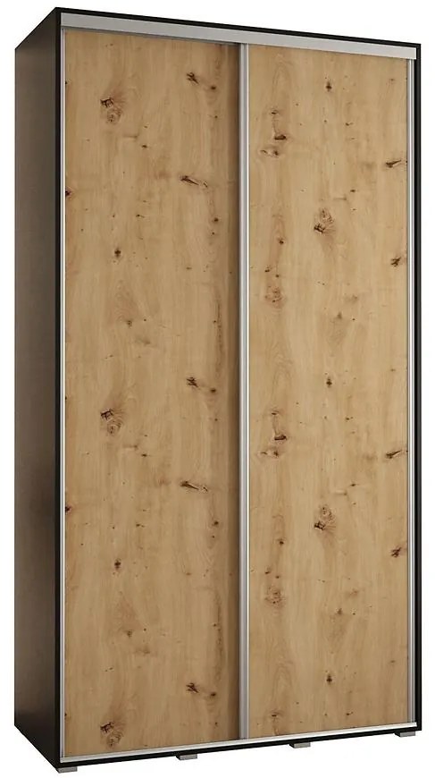 Skriňa 45 Canaris 1 140 čierna/artisan/silver