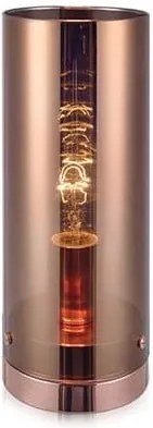 Stolová lampa v mosadznej farbe Markslöjd Storm, ⌀ 12 cm