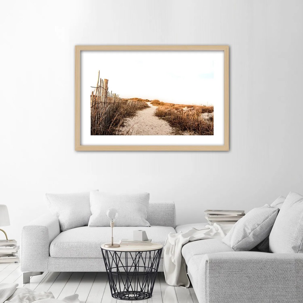 Gario Plagát Piesočná cesta Farba rámu: Bez rámu, Rozmery: 60 x 40 cm