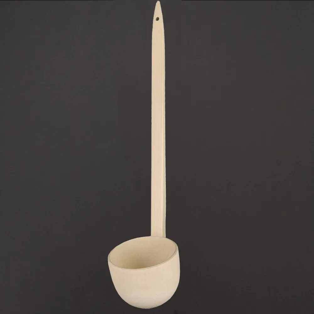 AMADEA Drevená naberačka, masívne drevo, dĺžka 53 cm