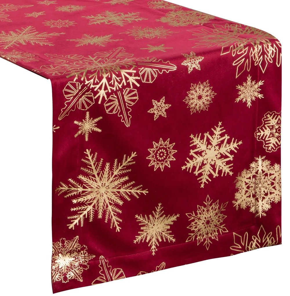 EUROFIRANY VIANOČNÝ BEHÚŇ NA STÔL JOY4 40X140 CM VZOROVANÝ