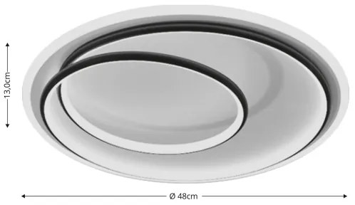 BRILAGI - LED Stmievateľné stropné svietidlo FLARE LED/38W/230V 3000-6000K + DO