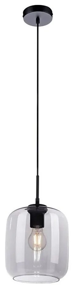 Paul Neuhaus 2002-25 - Luster na lanku SHITAKE 1xE27/10W/230V pr. 20 cm dymová