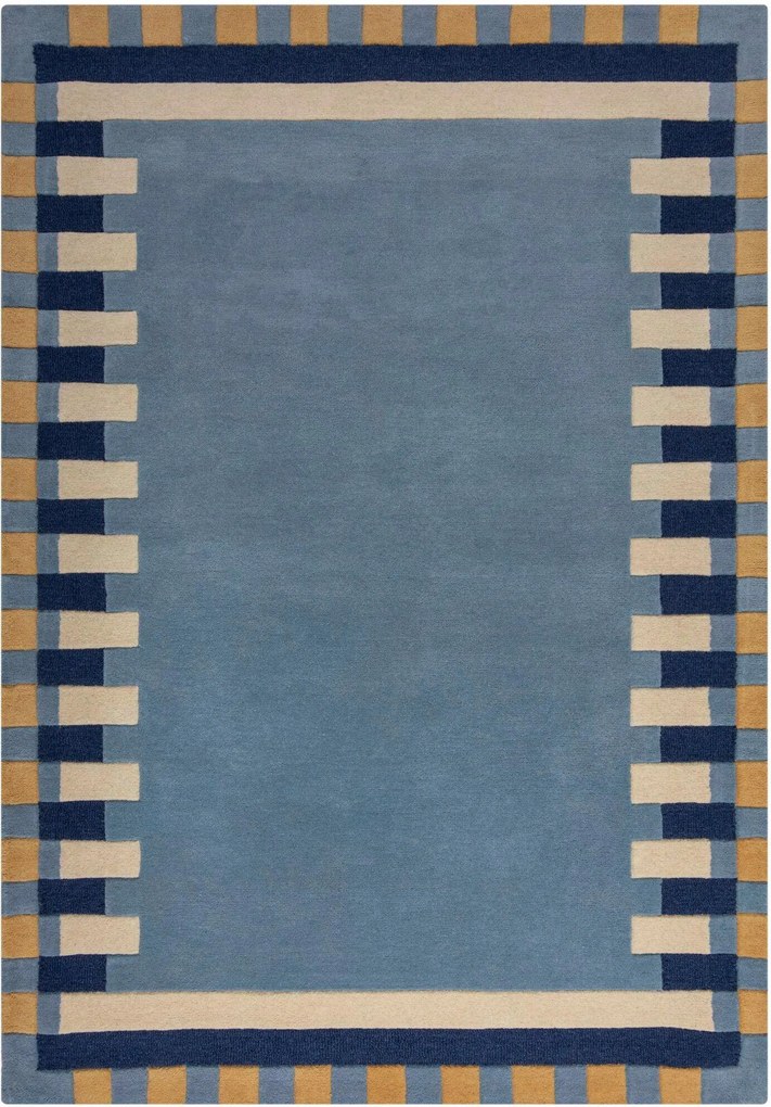 XXXLutz VLNENÝ KOBEREC, 200/290 cm modrá, žltá Flair Rugs - Online Only bytové doplnky - 003165040903