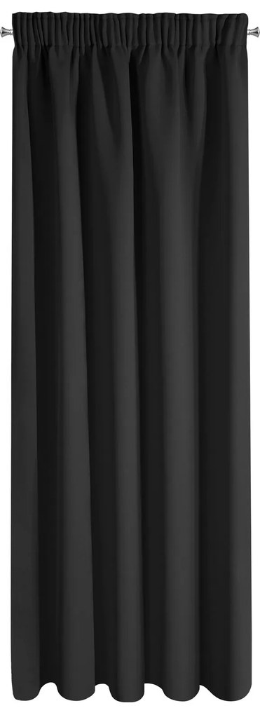 ZATEMŇOVACÍ ZÁVES NA PÁSKE LOGAN 135X270 CM ČIERNA