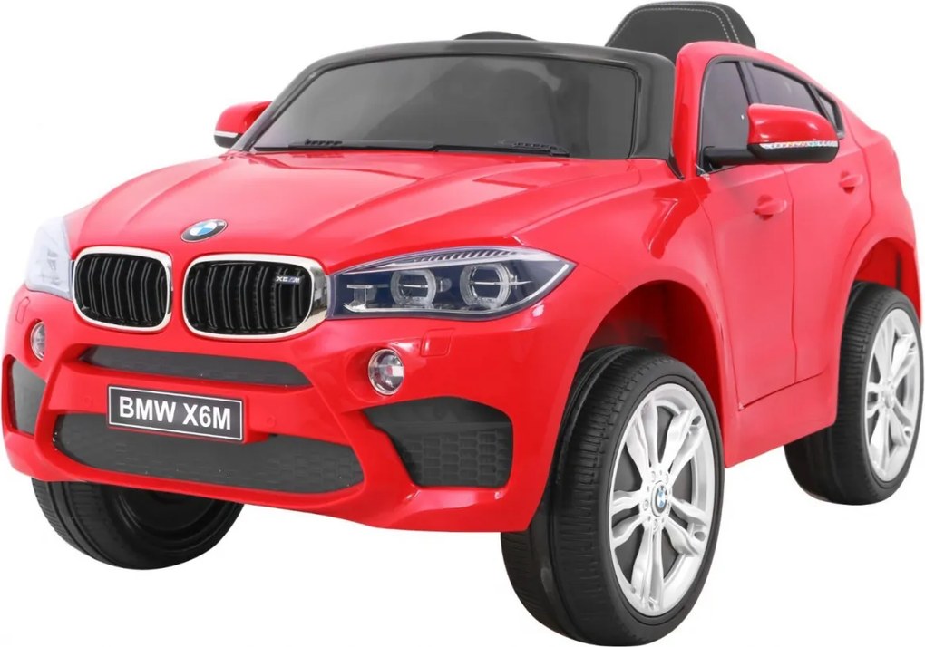 Ramiz Detské elektrické autíčko BMW X6M - červené SUV + diaľkové ovládanie