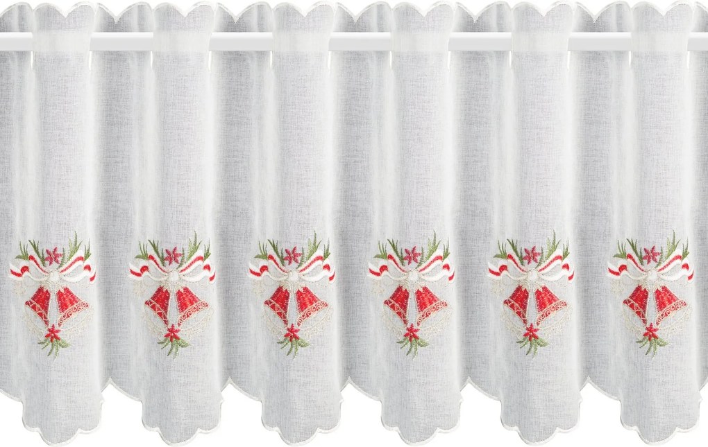 KRÁTKA ZÁCLONA NA PÚTKACH XMAS16 145X40 CM VZOROVANÁ