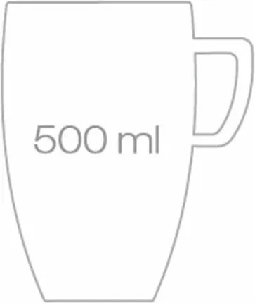 Tescoma Crema latte hrnček na kávu latte 500 ml