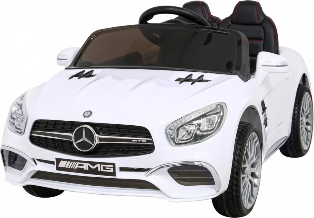 Ramiz Mercedes Benz AMG SL65 S elektrický pre deti Biely + diaľkové ovládanie