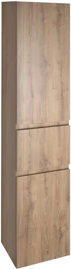 Aqualine Aqualine, ALTAIR vysoká skrinka s košom 40x184x31cm, dub emporio, AI485L