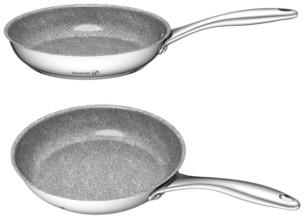 G21 Panvica Gourmet Miracle 28 cm s pokrievkou, nerez/greblon