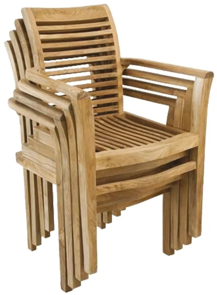 TEXIM BALI I - záhradný jedálenský stôl + 6 x kreslo STUCKING/NEW, teak