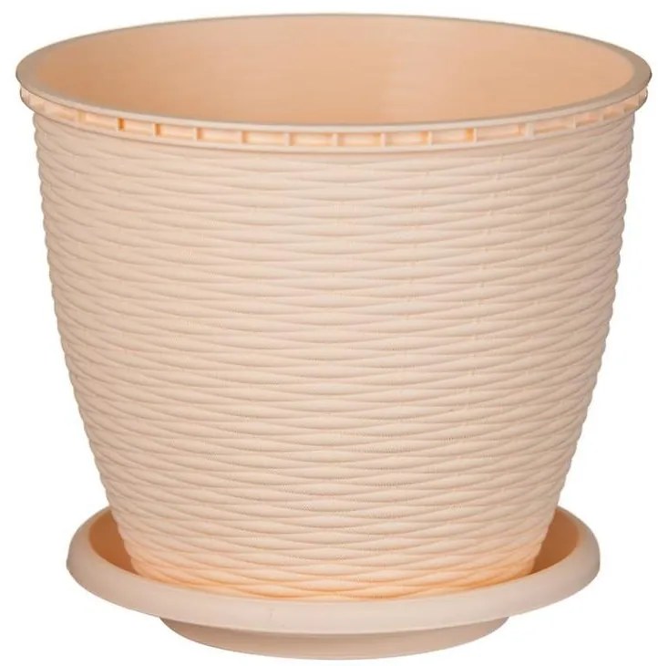 Kvetináč Rattan 9 L béžový