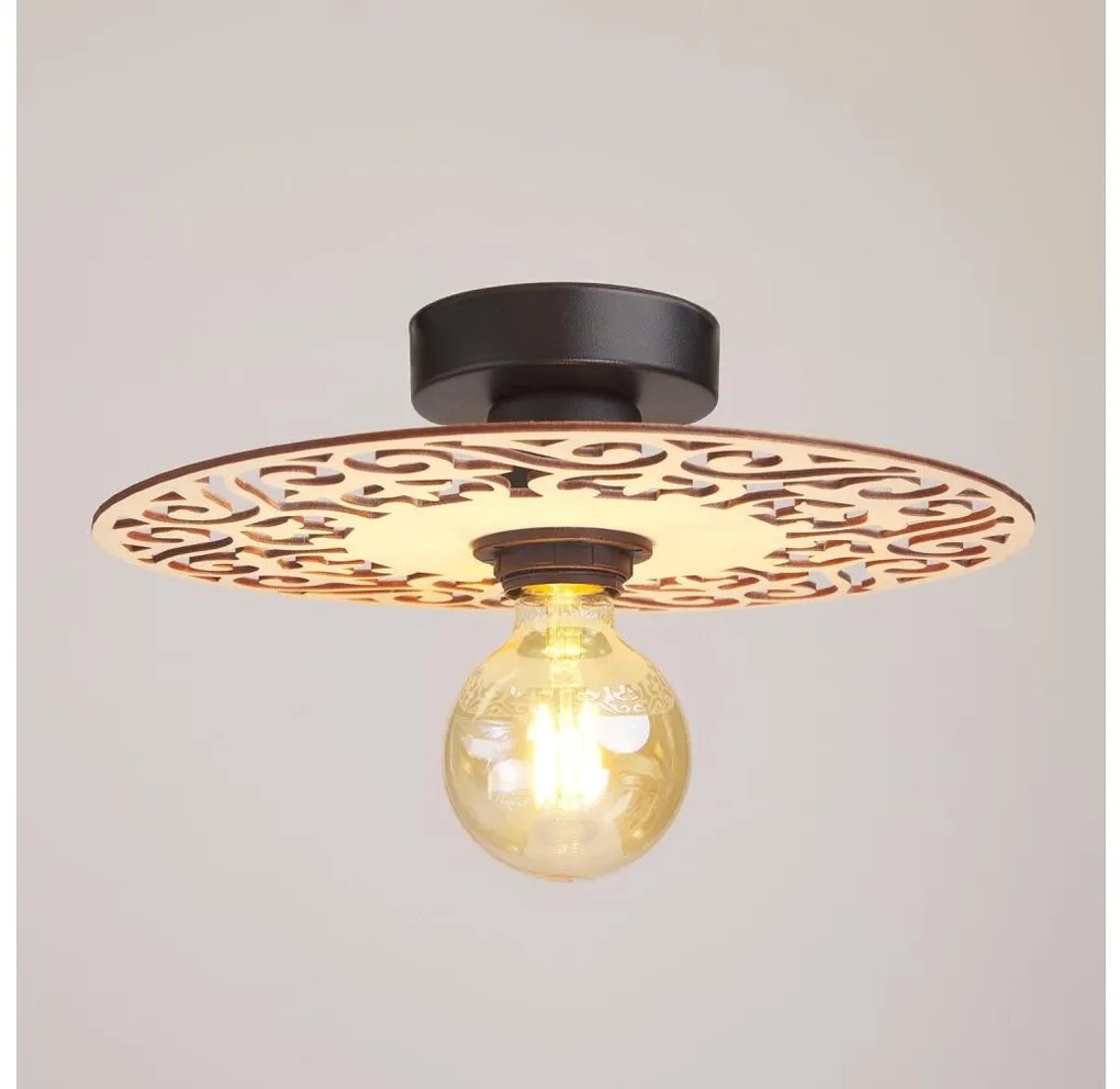 Prisadený luster FALCO 1xE27/60W/230V pr. 30 cm béžová