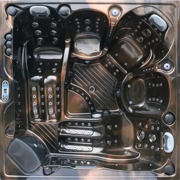 Akrylátová vírivka Everest - vystavený model zlato-hnedá s hnedou bočnicou