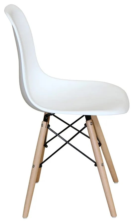 Jedálenská stolička TALCA — biela