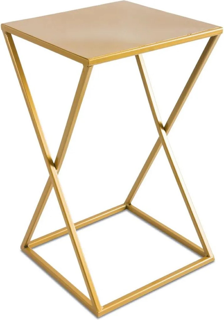 STOJAN NA KVETINÁČ LOFT5 40X24X24 CM ZLATÁ