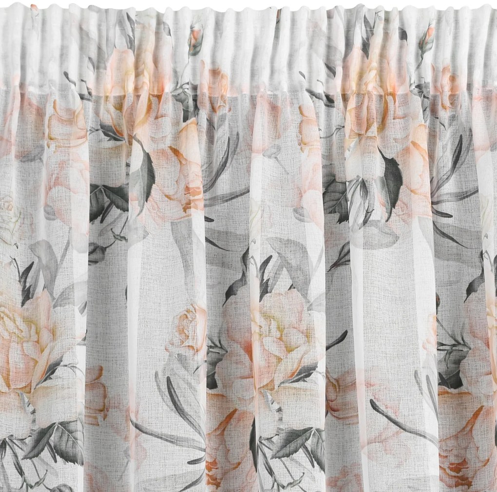 ZÁVES NA PÁSKE ELLIE 140X270 CM KVETY