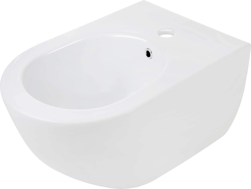 Deante Peonia, závesný bidet 51x36 cm Rimfree, biela, CDE_6BPW