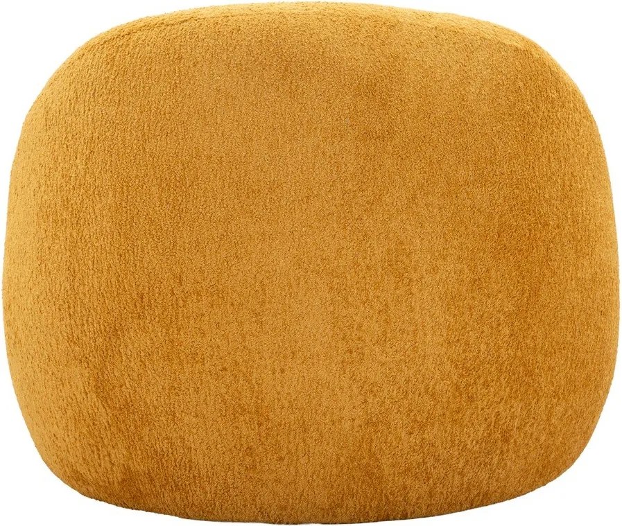 Kreslo z textílie buklé v horčicovej farbe Ginerva – Mauro Ferretti