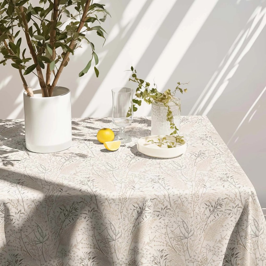 Goldea hranatý obrus valencia - lúčne trávy 120 x 120 cm