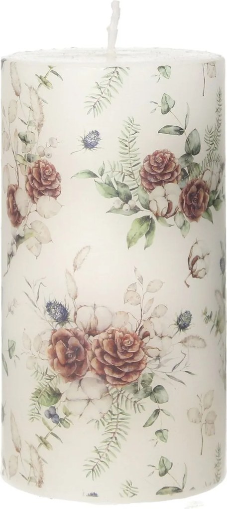 Sviečka Bianca 13cm peonies