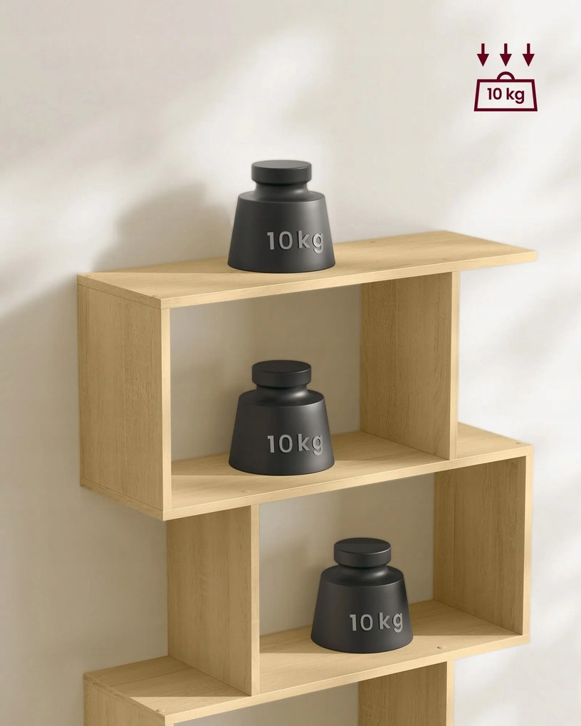 Knihovna Vasagle Medo 70 cm světle hnědá