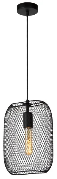 Lucide 78392/01/30 - Luster na lanku MESH 1xE27/60W/230V čierna