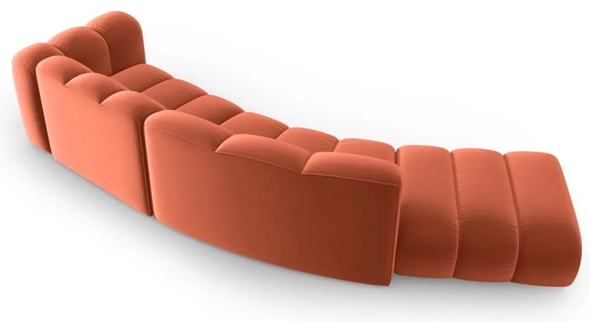 Ružová rohová pohovka (pravý roh) Lupine – Micadoni Home