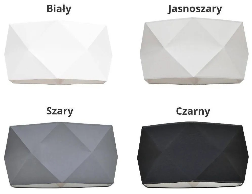 Závesné svietidlo Diamond, 1x textilné tienidlo (výber zo 4 farieb), (výber z 3 farieb konštrukcie)