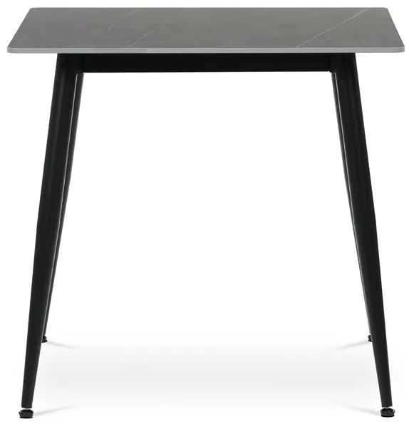 Autronic BONTEC Jídelní stôl 80x80cm, keramika, mramor, HT-398M GREY Farba: Šedá