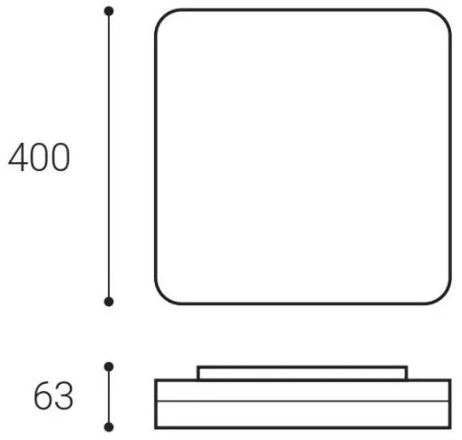 LED2 - LED Stropné svietidlo SQUARE II LED/30W/230V 3000/4000/5700K IP54
