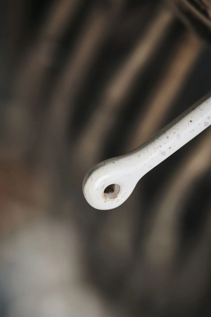 Lyžička Pion bielo-sivá