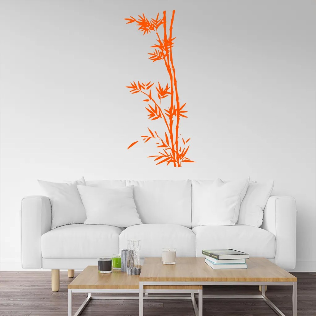 Veselá Stena Samolepka Bambus Farba: hnedá, Veľkosť: 30 x 65 cm