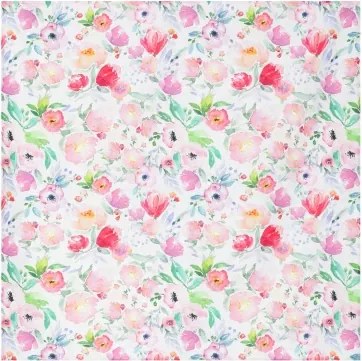 Obrus Akvarel kvety, 80x80 cm%