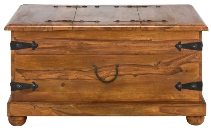 furniture-nabytek.cz - Masívny konferenčný stolík Merlin z palisandru, lakovaný, hnedý – 95×95×45 cm