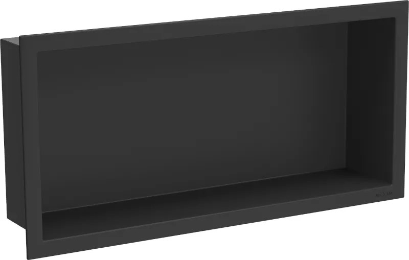 Mexen X-Wall-R zapustená polička s okrajom 45 x 20 cm, čierna - 1970452010