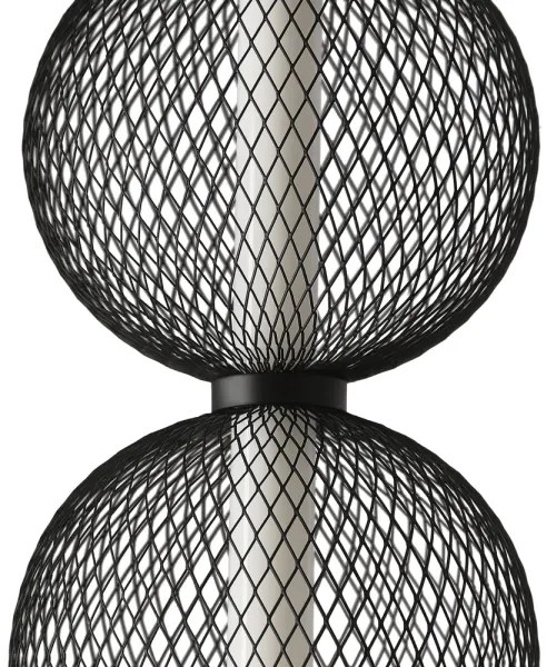 LED luster na lanku PUMA LED/10W/230V priemer 14 cm čierny