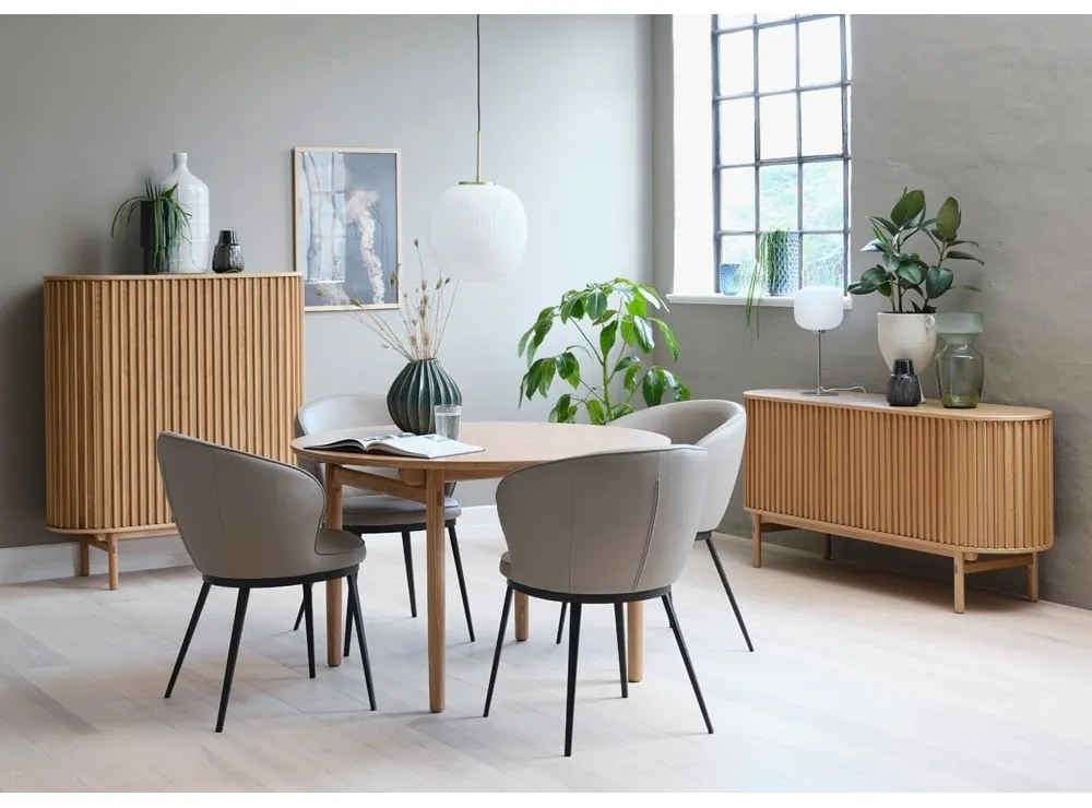 Skrinka v dekore duba v prírodnej farbe 110x125 cm Carno – Unique Furniture