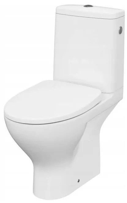 Cersanit MODUO 43 - WC kombi zadný odpad 3/5 CLEAN ON+WC sedátko duroplast SLIM, Biela, K116-036