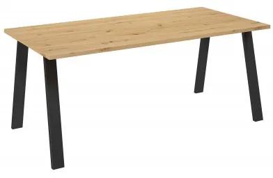 Jedálenský stôl Kermit 185x90 (dub artisan) (pre 4 6 osob). Vlastná spoľahlivá doprava až k Vám domov. 1033078