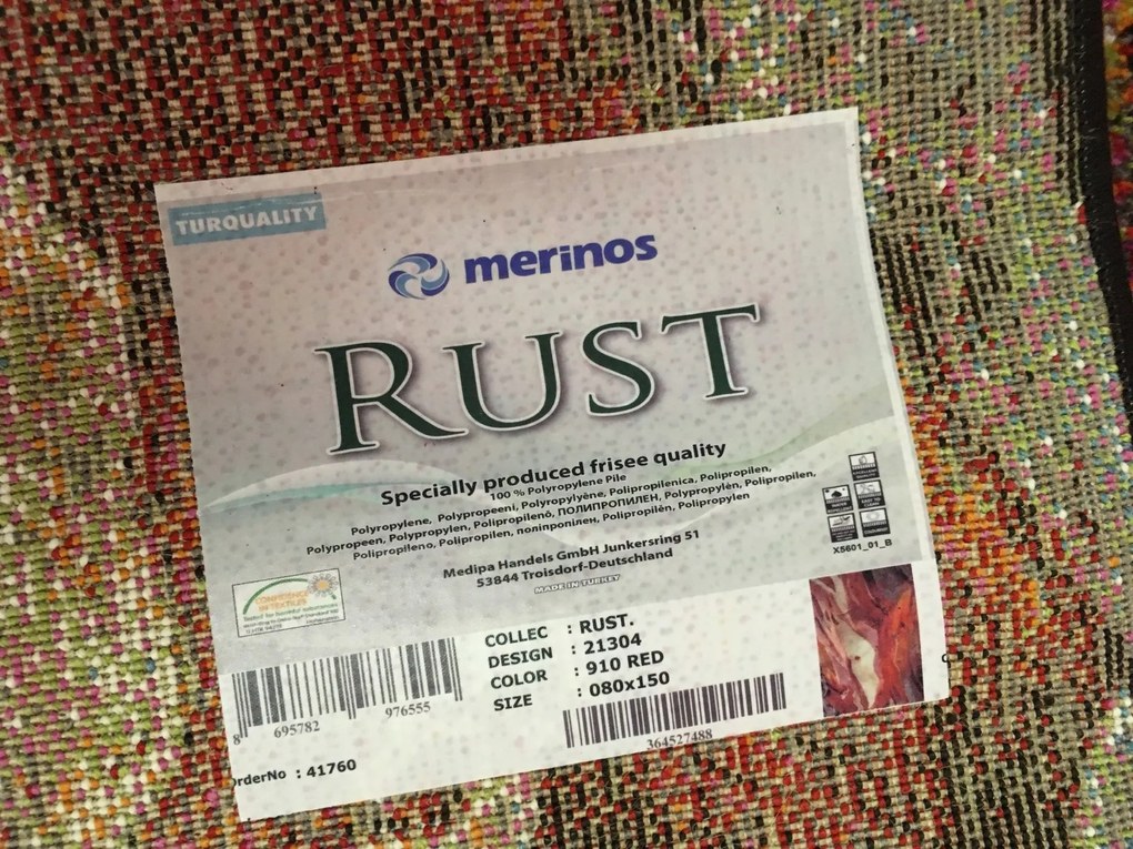 Kusový koberec Rust red 21304-910, 160x230, viacfarebná, obývacia izba, Spoltex