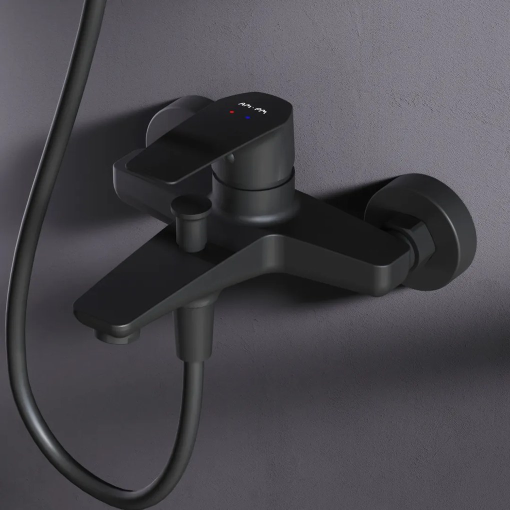 Vaňová a sprchová batéria AM.PM Gem FGA10022 jednopáková, čierna