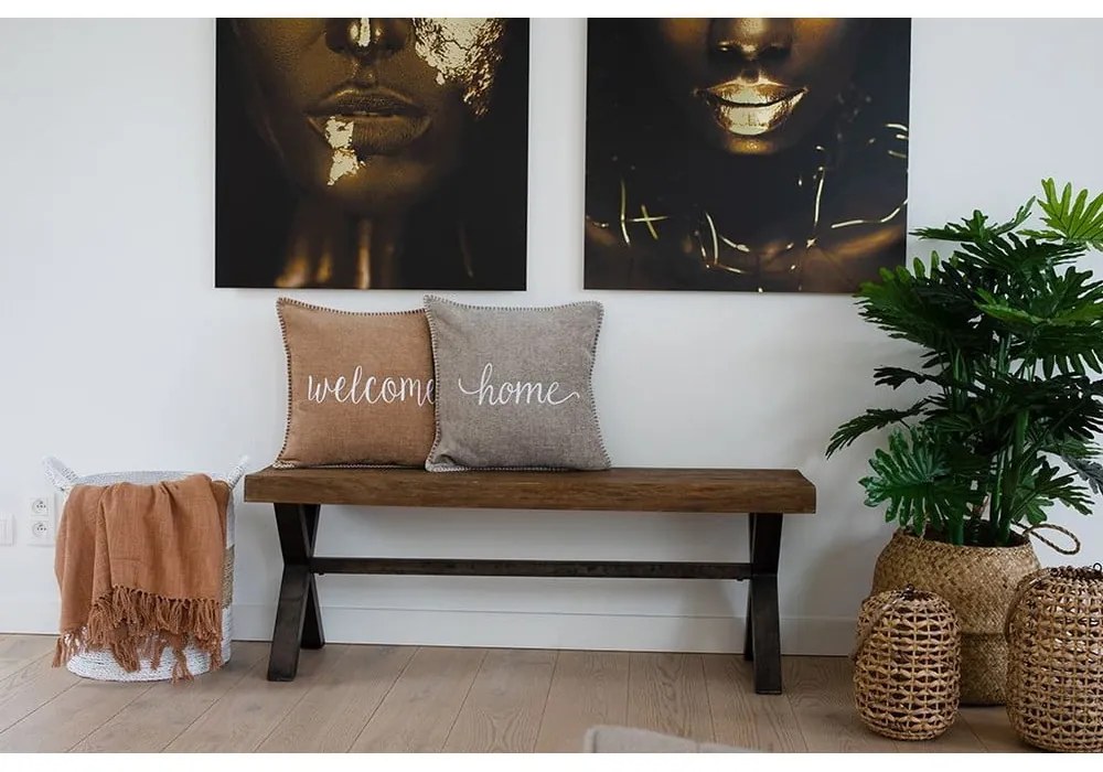 Hnedý dekoratívny vankúš Tiseco Home Studio Damian W, 45 x 45 cm