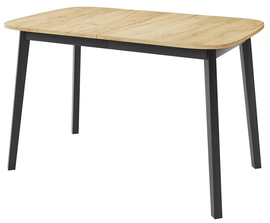 Jedálenský stôl Grazpen S 130x80, Farby:: dub kraft zlatý / čierna