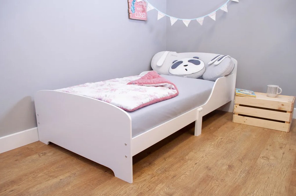 Ourbaby detská posteľ - biela posteľ 160 x 80 cm