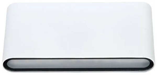 Ecolite ZFP12-BI - LED Vonkajšie nástenné svietidlo BRICK 2xLED/6W/230V IP65 biela