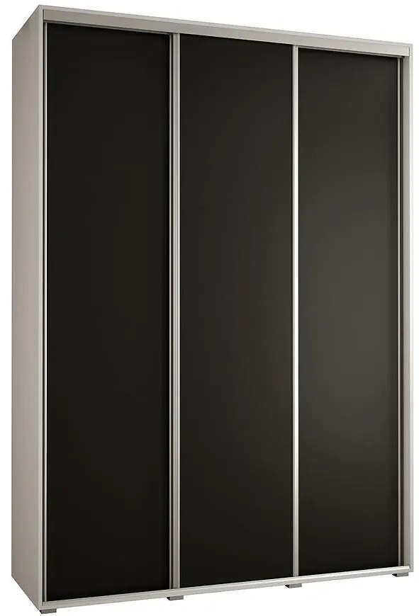 Skriňa 45 Canaris 1 200 biela/čierna/silver