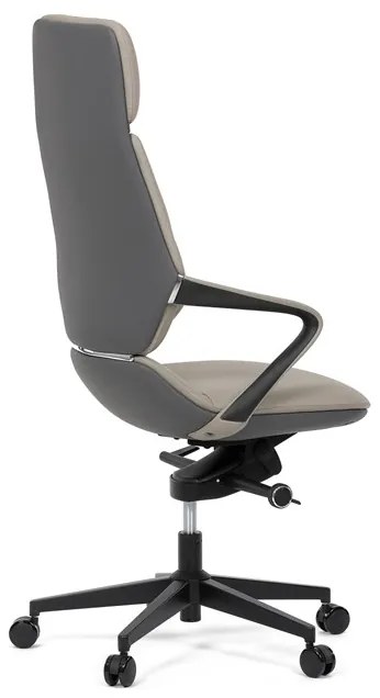 Autronic BONTEC Kancelárske kreslo, synchrónny mechanizmus, šedá ekokoža, KA-T8426 GREY Farba: Modrá